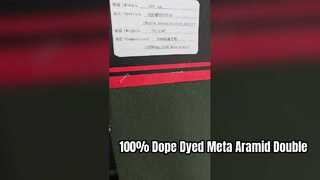 100% डोप रंगे मेटा अरामिड डबल रिब बुना हुआ कपड़ा
