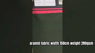 अरिमिड कपड़े की चौड़ाई 150 सेमी वजन 280 ग्राम संरचना: 50% मेटा अरिमिड + 50% एफआर विस्कोस + पीटीएफई