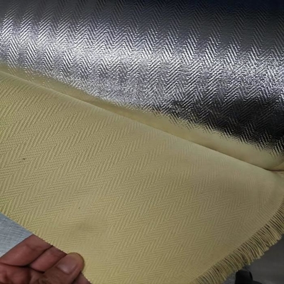 पैरा Aramid एल्युमीनियम कोटिंग फ़ैब्रिक हेरिंगबोन स्टाइल