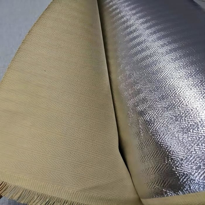 पैरा Aramid एल्युमीनियम कोटिंग फ़ैब्रिक हेरिंगबोन स्टाइल