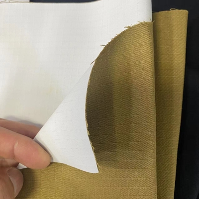 280gsm वाटरप्रूफ सांस लेने योग्य खाकी आर्मीड फैब्रिक PTFE झिल्ली
