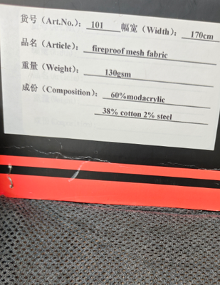 मोडाक्रिलिक कपड़े संरक्षक कार्य पोशाक वर्दी के लिए अंतर्निहित लौ retardant सामग्री