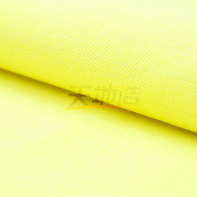 280gsm Modacrylic कपड़ा Fluorescrnt पीला Ne24/2 En11612