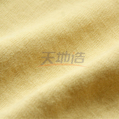 Para Aramid निटेड फ़ैब्रिक इंटरलॉक रॉ येलो प्रोटेक्शन शील्ड के लिए