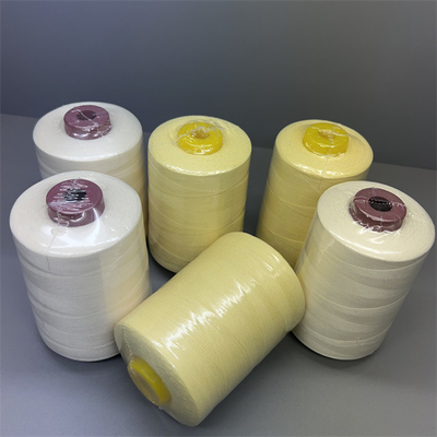 90TEX पैरा Aramid कच्चा पीला सिलाई धागा Ne20/3 सिलाई के लिए