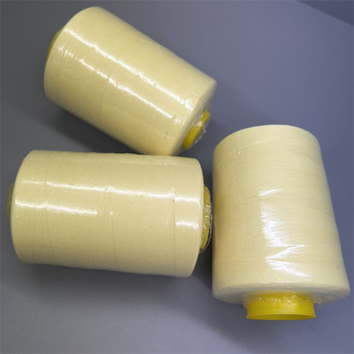 औद्योगिक कन्वेयर बेल्ट के लिए Ne20/3 पैरा Aramid सिलाई धागा NFPA1971 कच्चा पीला